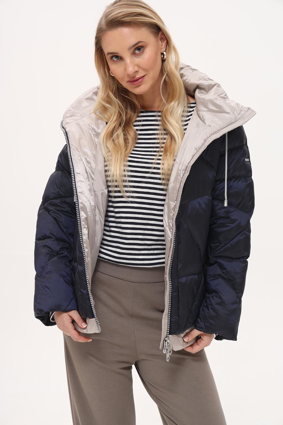 Куртка Baronia стеганая сине-серебристая