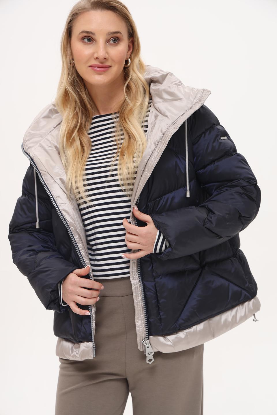 Куртка Baronia стеганая сине-серебристая