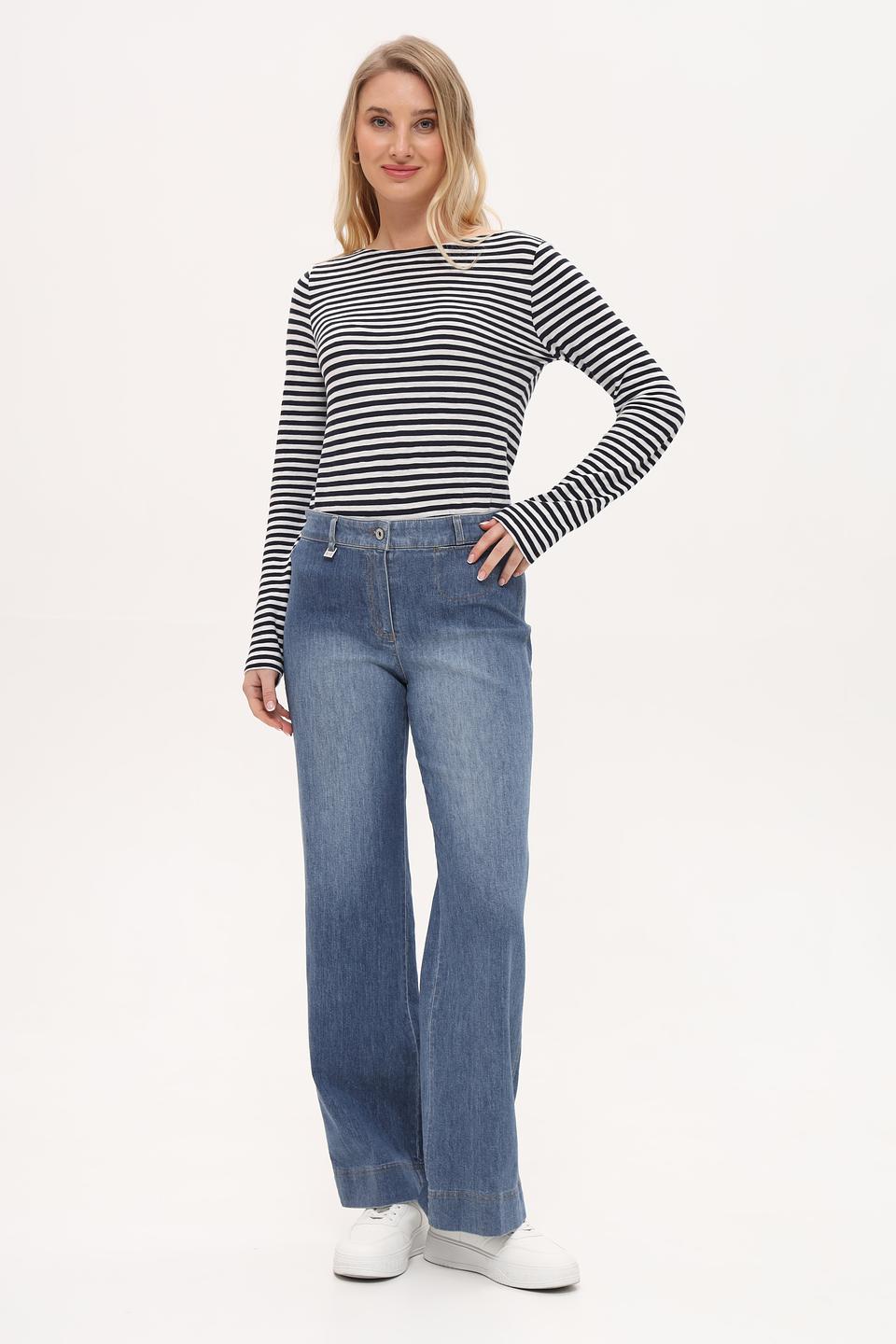 Джинсы Bianca клеш голубой