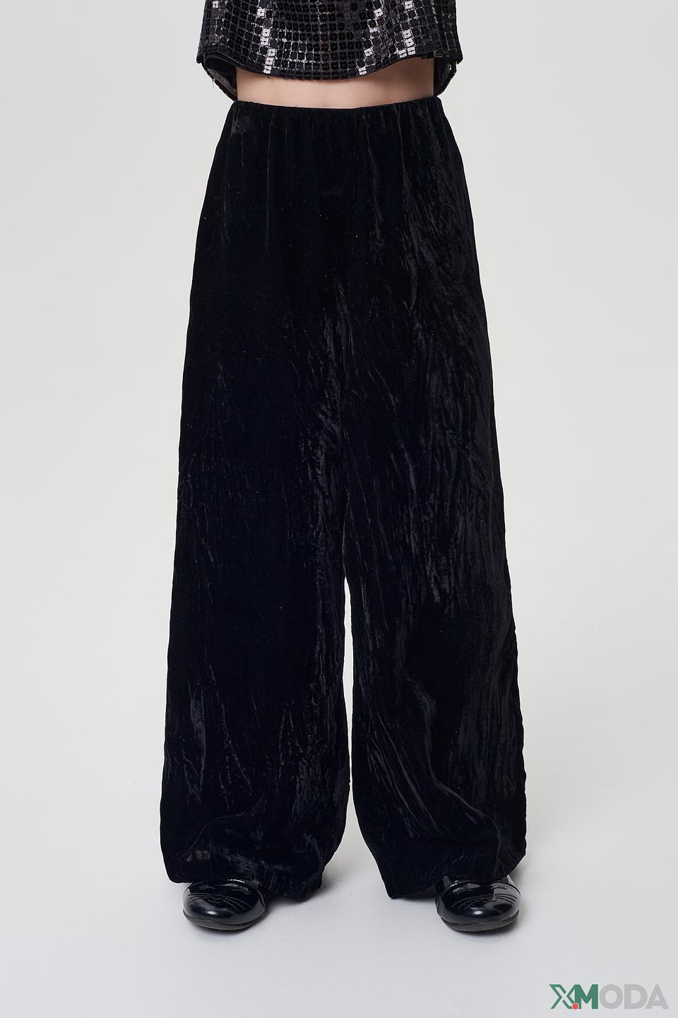 Брюки Choupette бархатные чёрные