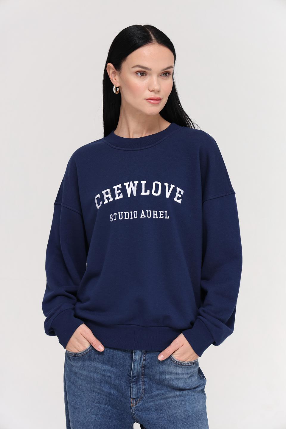 Толстовка Marc Aurel Crewlove синяя