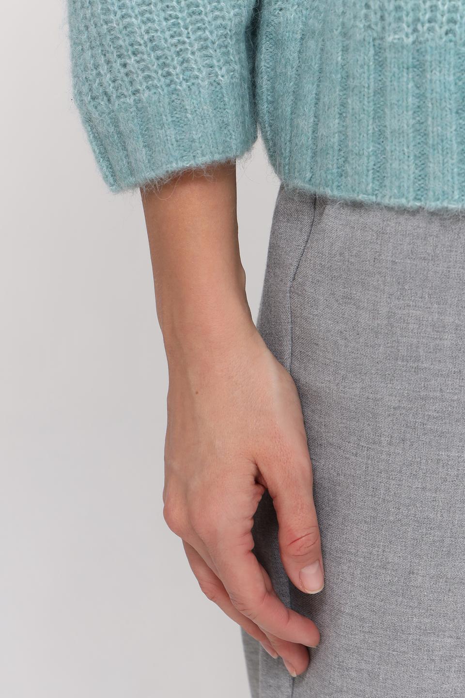 Пуловер Lecomte мятный с косами