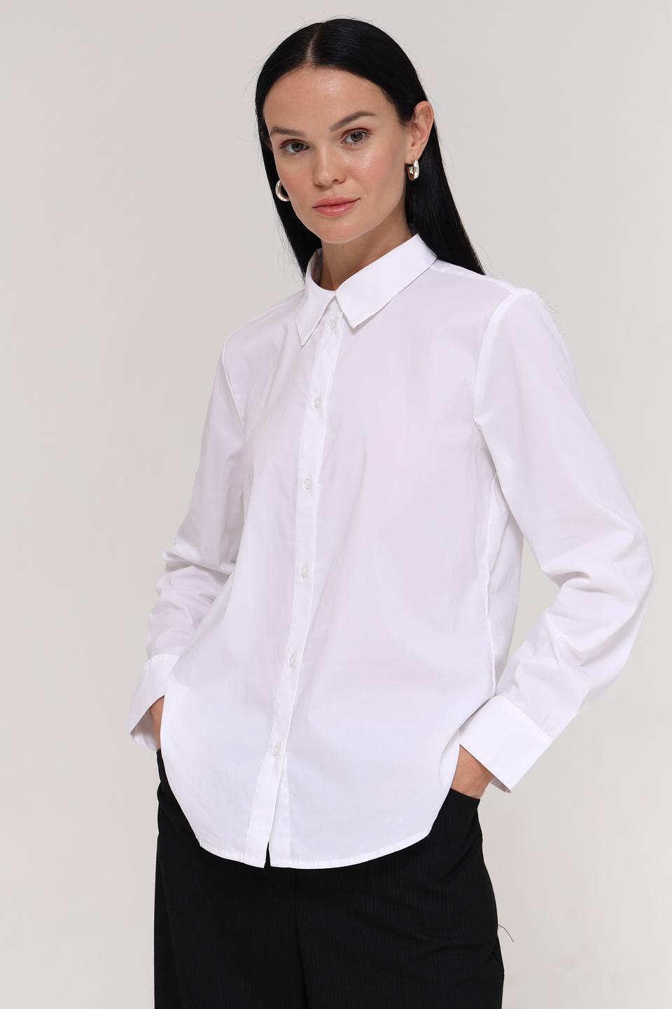 Рубашка Tom Tailor белая приталенная