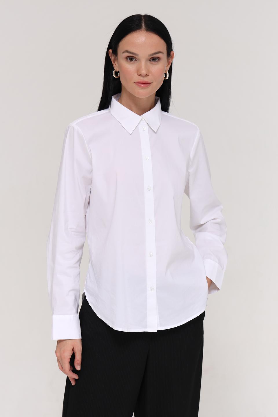 Рубашка Tom Tailor белая приталенная