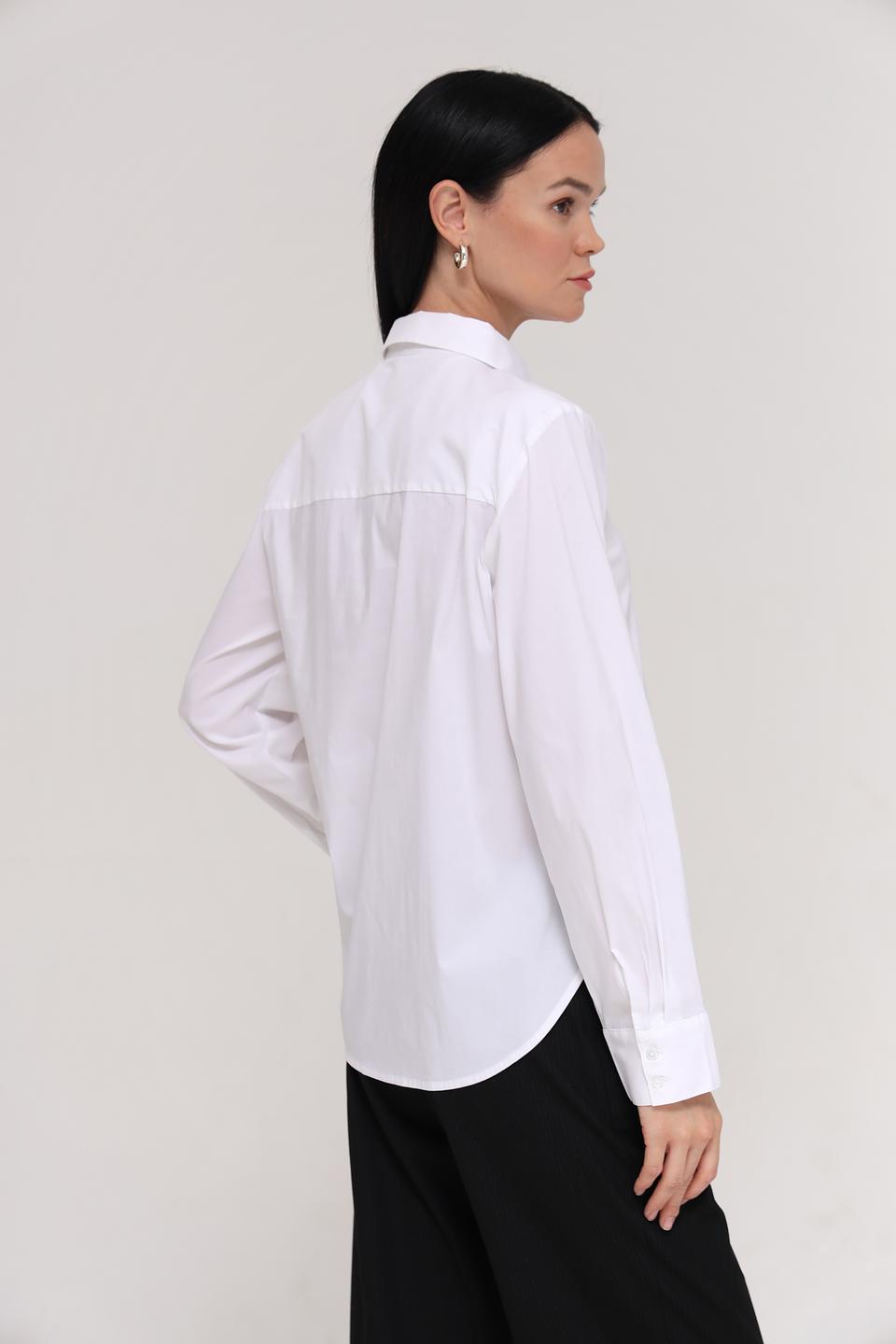 Рубашка Tom Tailor белая приталенная