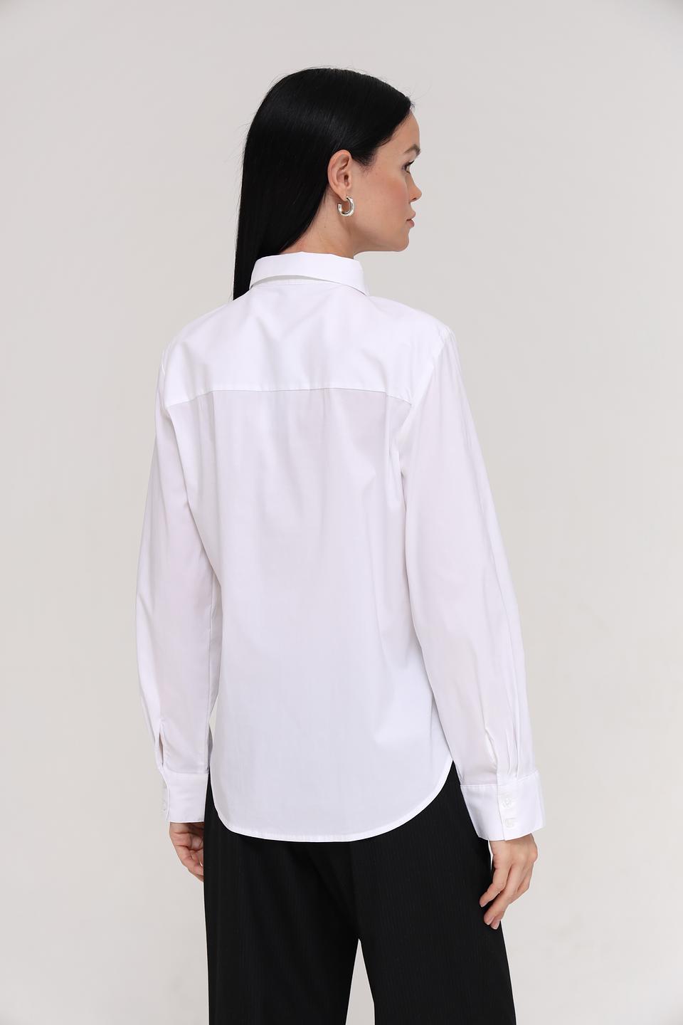 Рубашка Tom Tailor белая приталенная