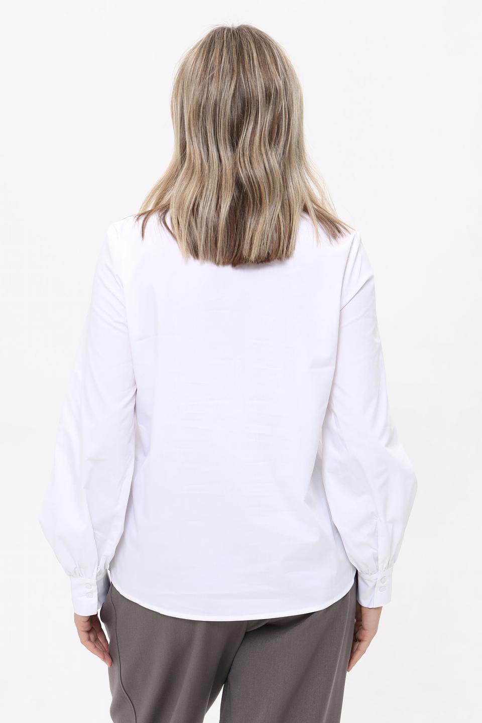 Рубашка More and More белая с длинным рукавом