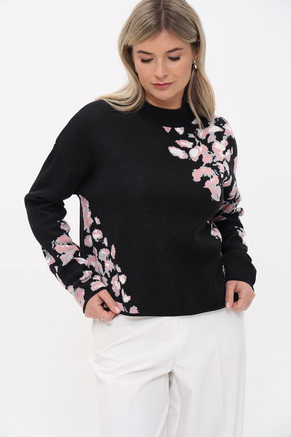 Пуловер Taifun с цветочным принтом