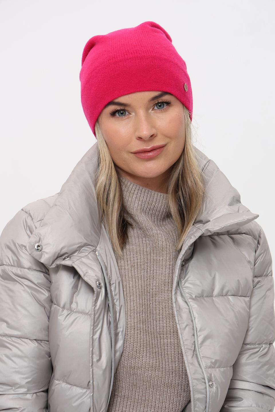 Шапка Fraas кашемир фуксия