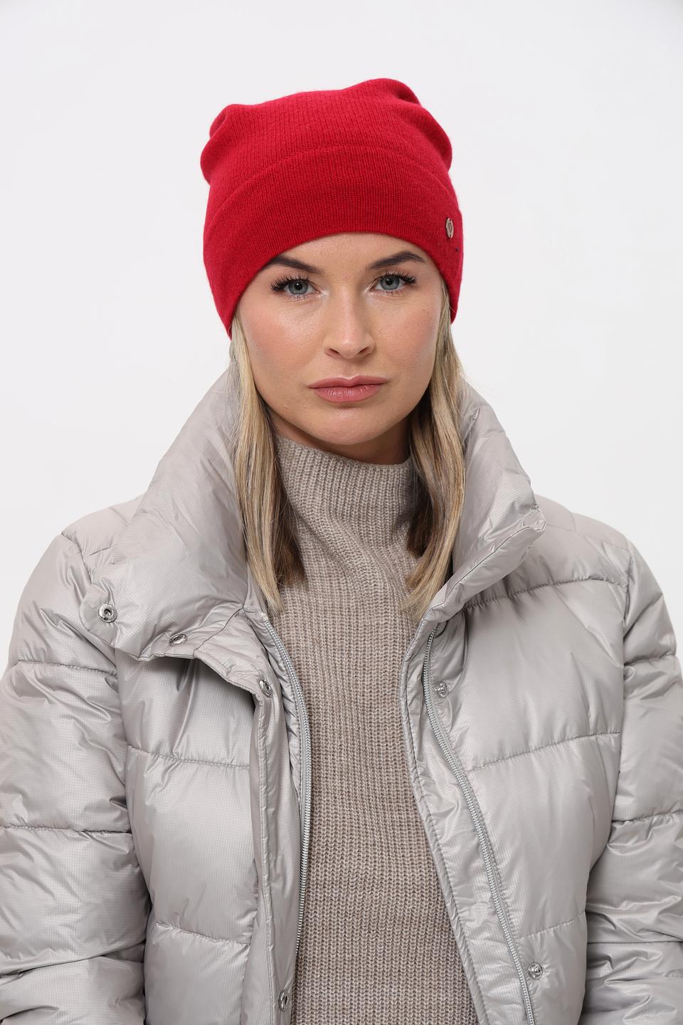 Шапка Fraas кашемир красный