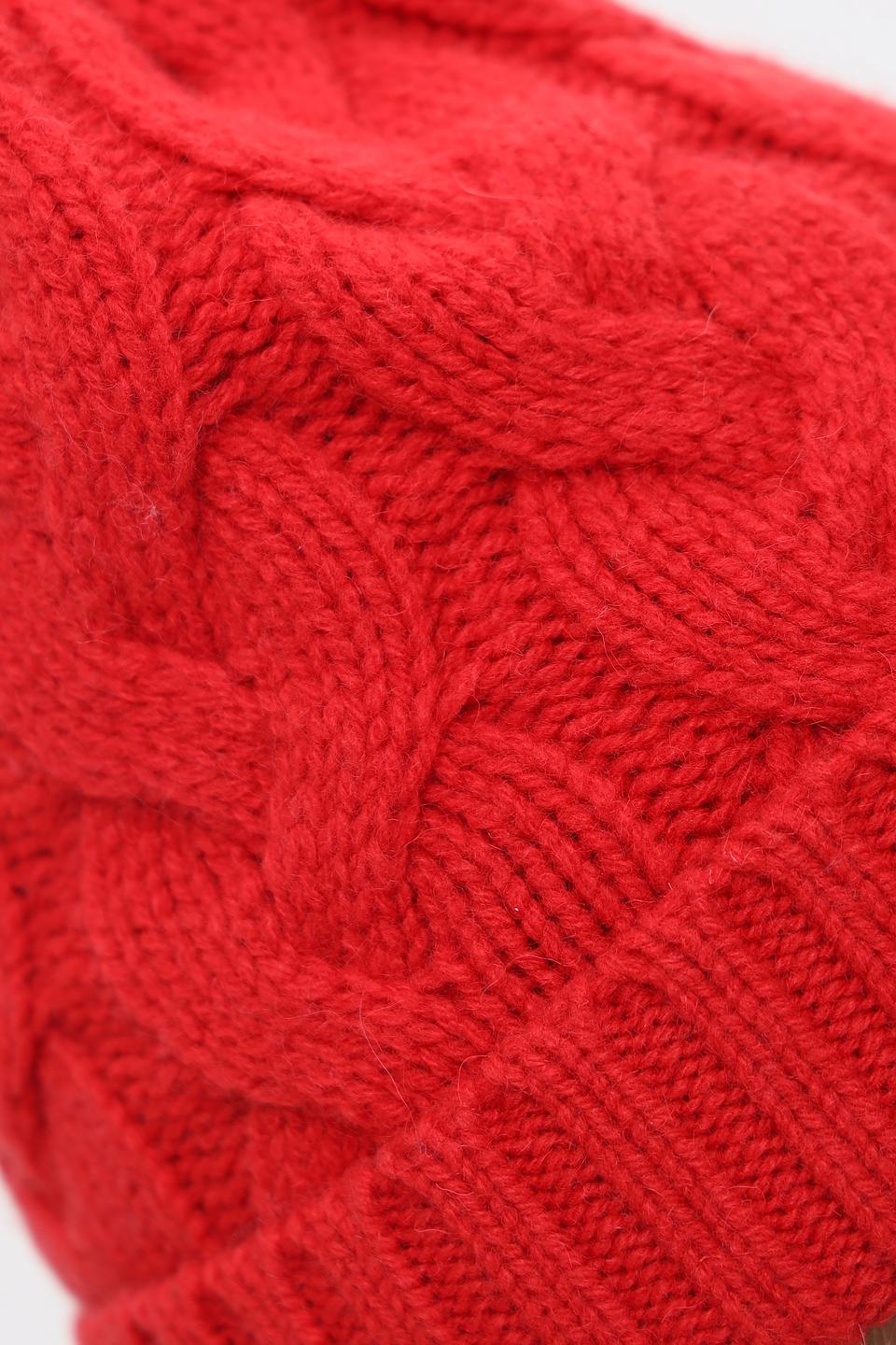 Шапка Roeckl вязаная красная