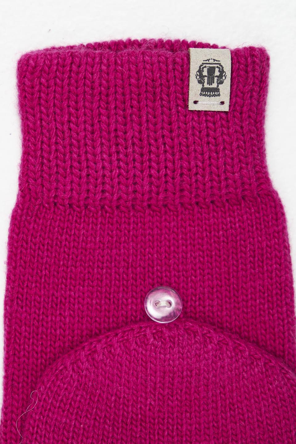 Перчатки-митенки Roeckl фуксия