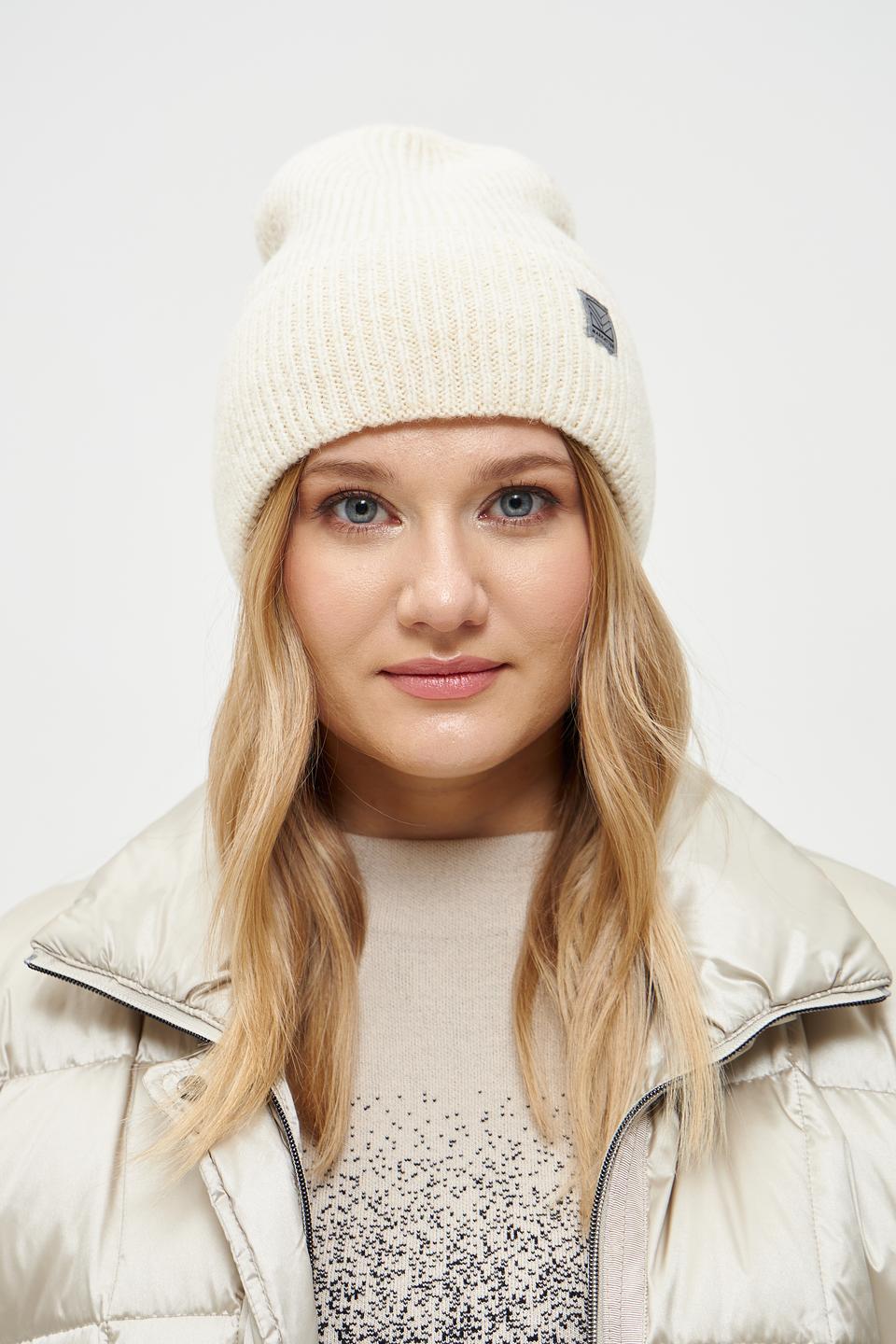 Шапка Marhatter вязаная бежевая