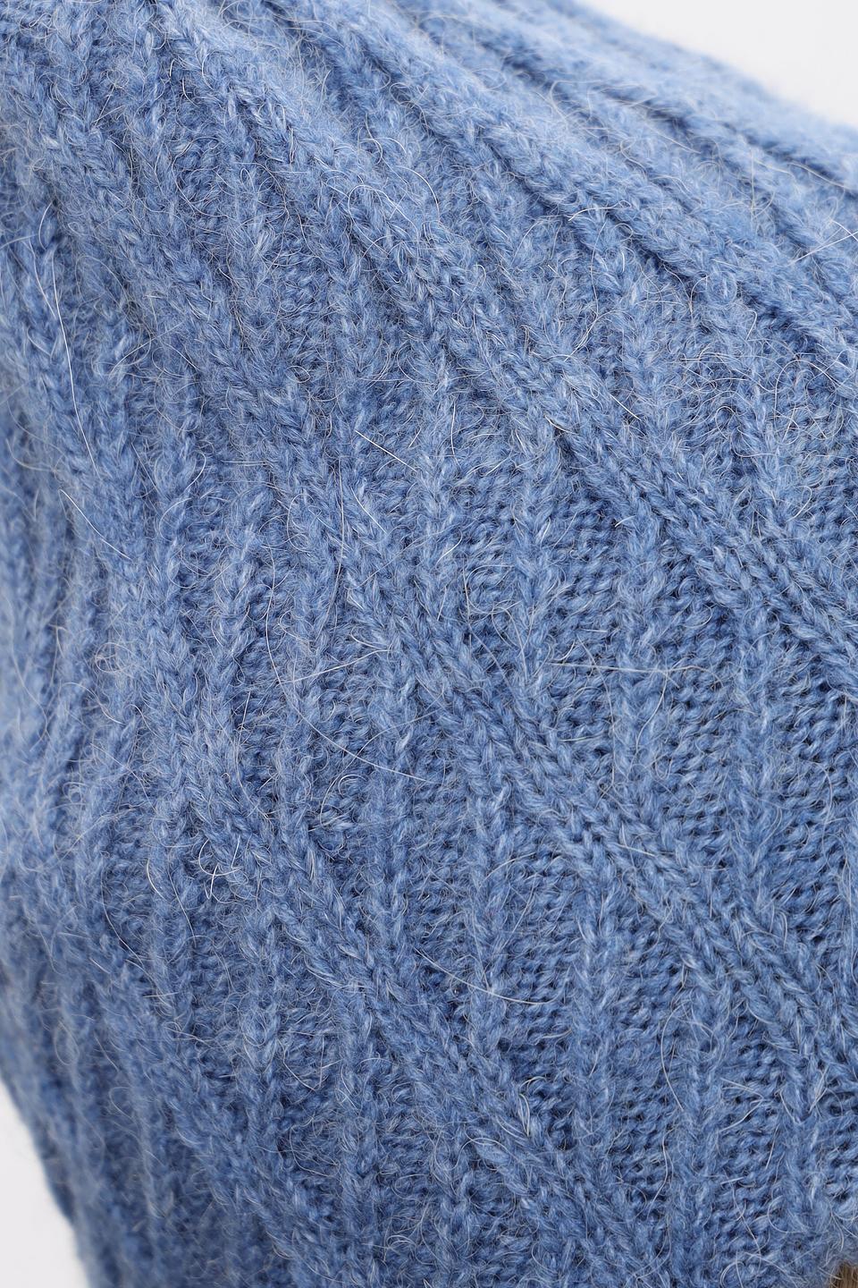 Шапка Marhatter вязаная голубая