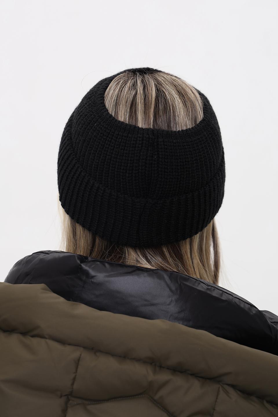 Шапка Marhatter вязаная чёрная