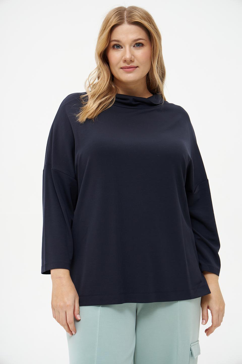 Блуза Margittes с горловиной черная