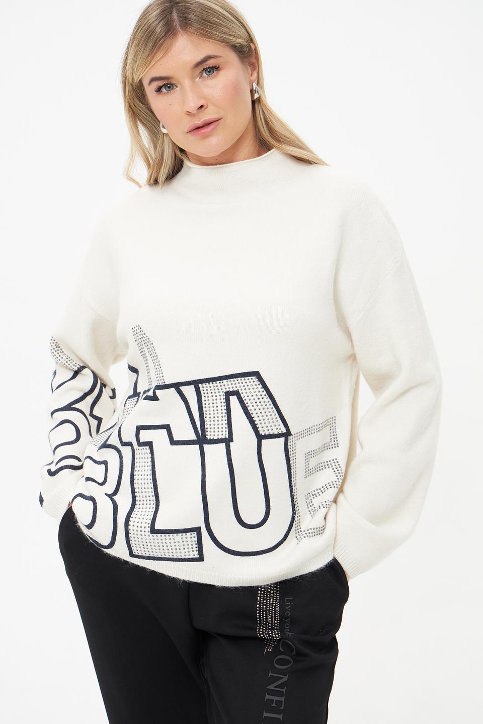 Пуловер Lecomte с принтом