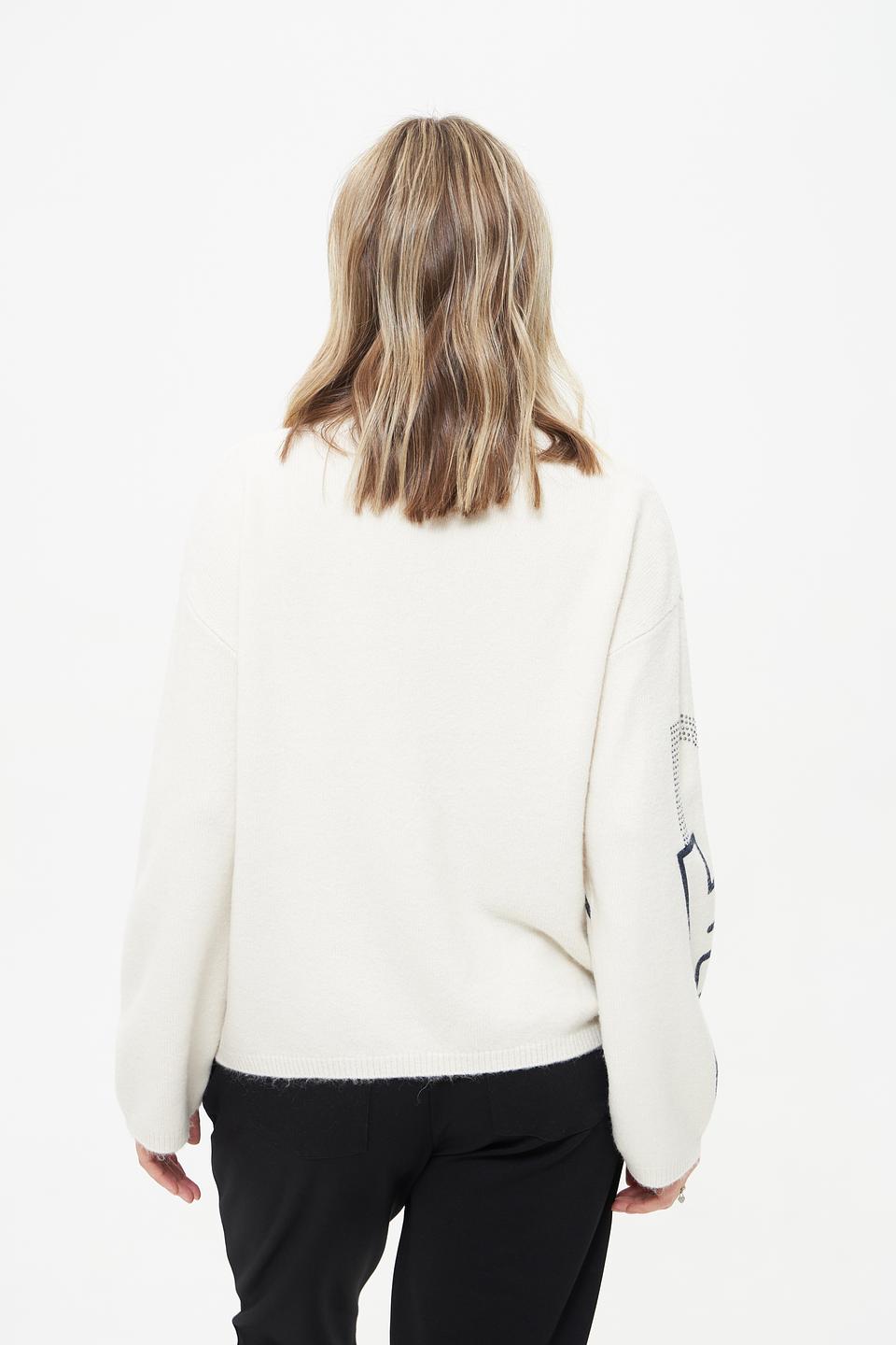 Пуловер Lecomte с принтом