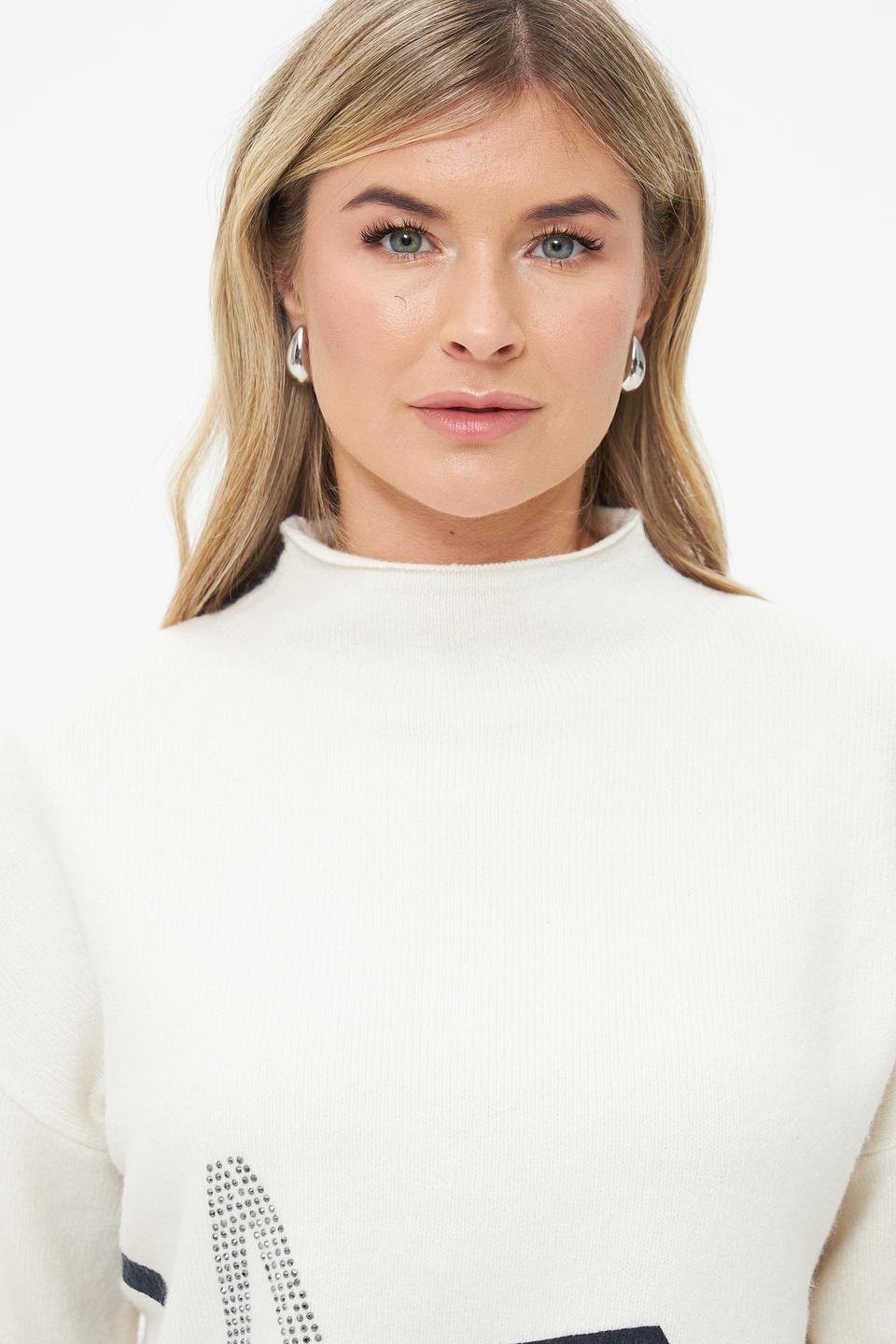 Пуловер Lecomte с принтом