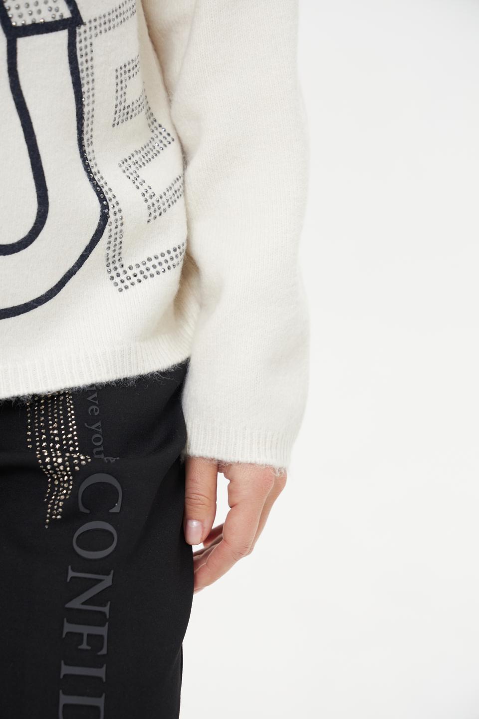 Пуловер Lecomte с принтом