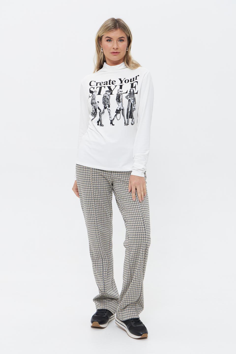 Футболка Monari с принтом белая