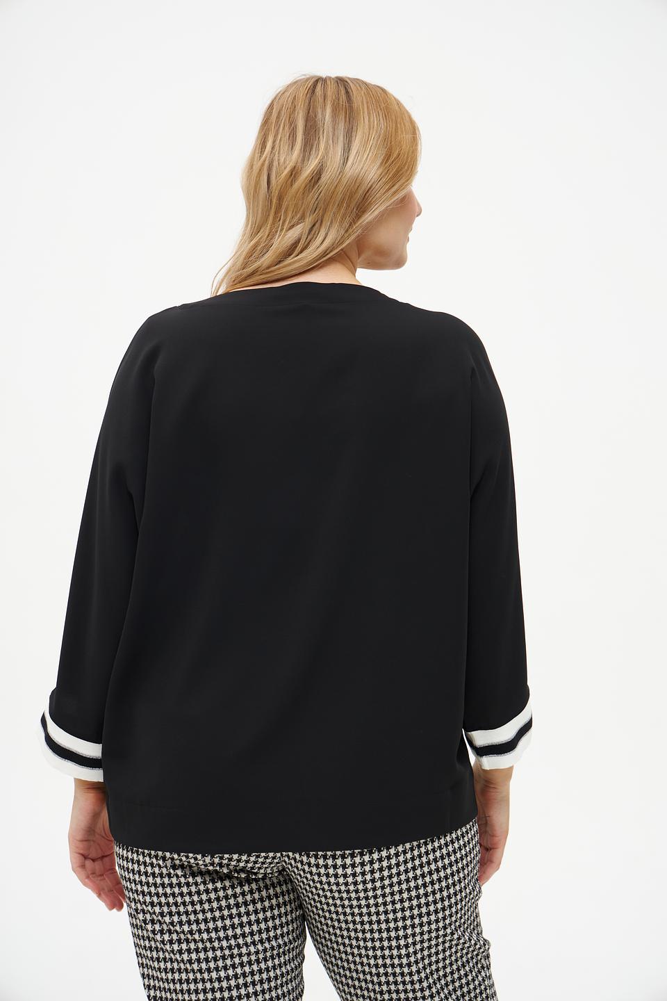 Блуза Margittes с полосками чёрная