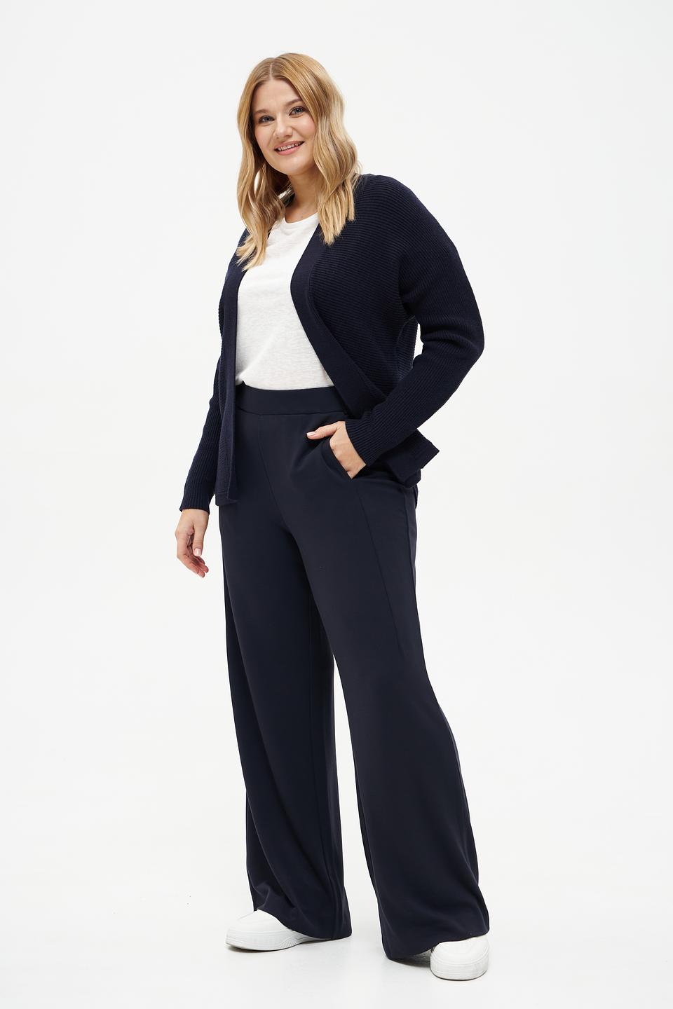 Жакет Bianca вязаный тёмно-синий