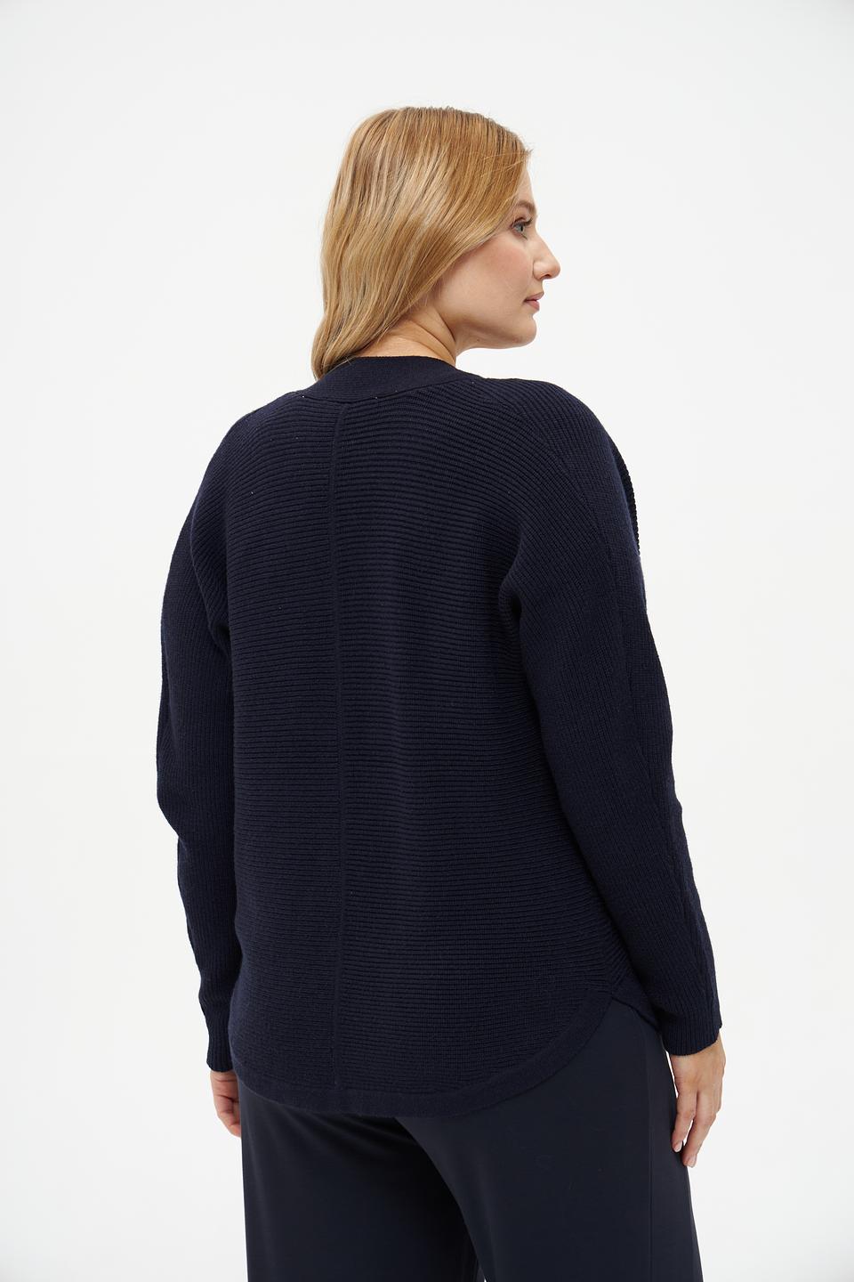 Жакет Bianca вязаный тёмно-синий