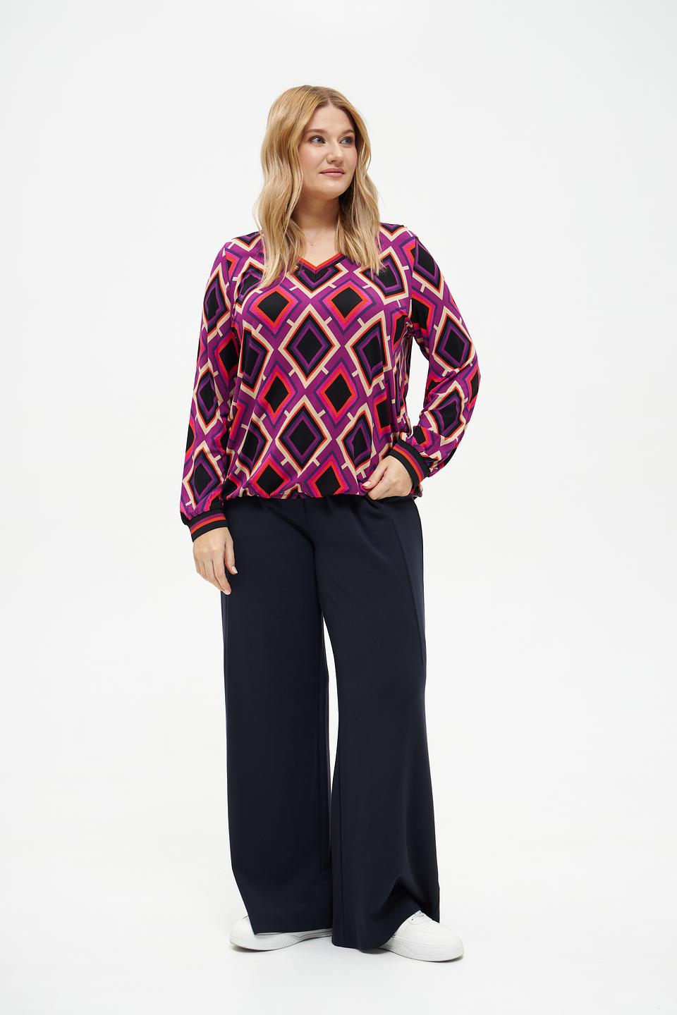 Блуза Via Appia с геометрическим принтом