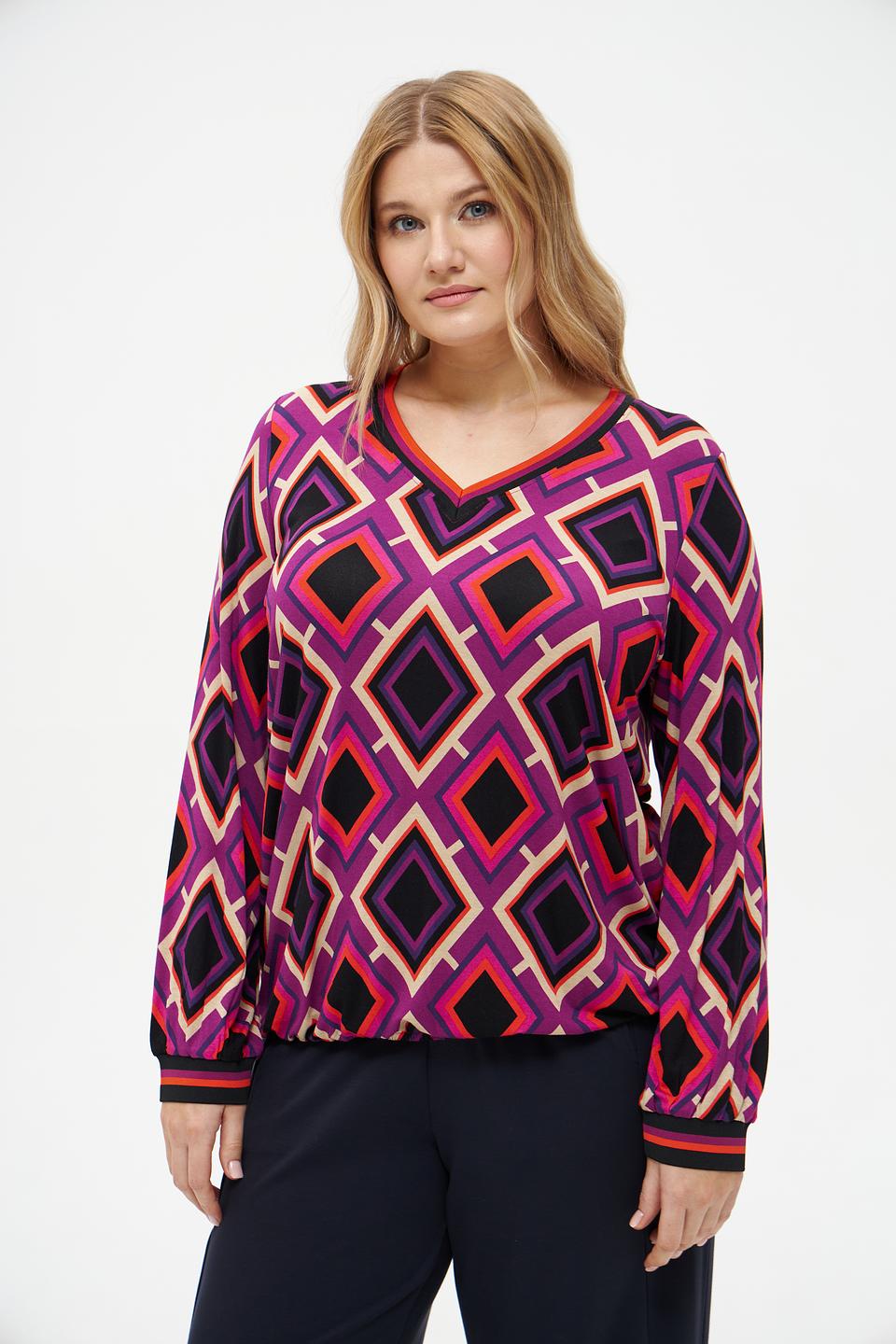 Блуза Via Appia с геометрическим принтом