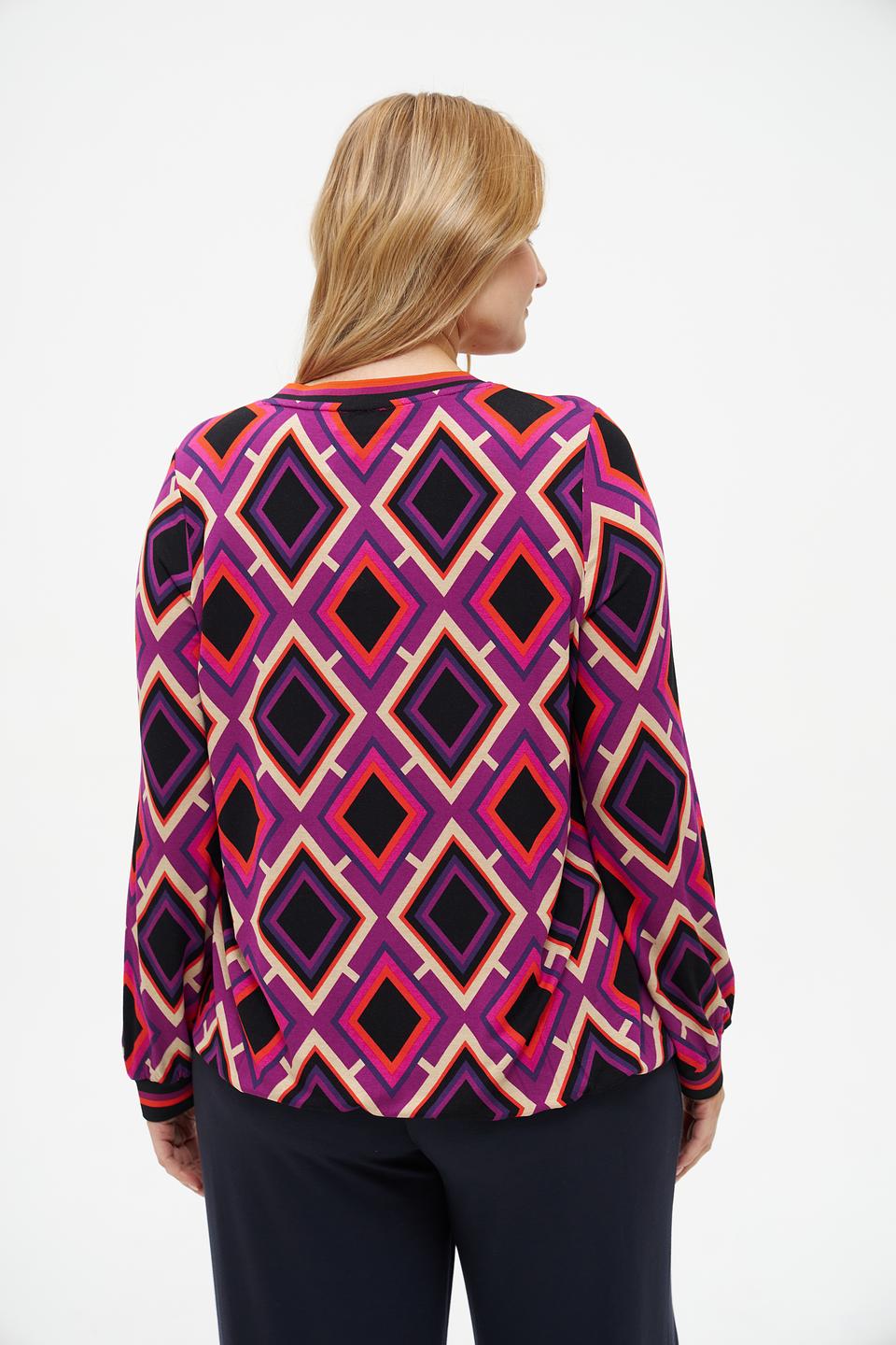 Блуза Via Appia с геометрическим принтом