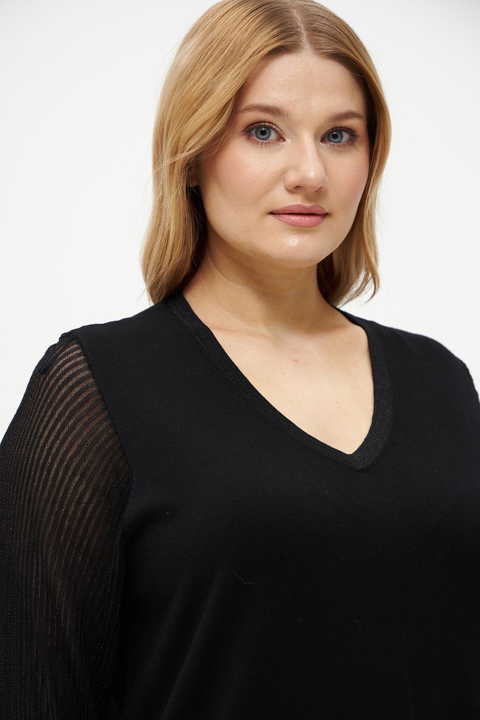 Пуловер Via Appia с рукавами-сеткой