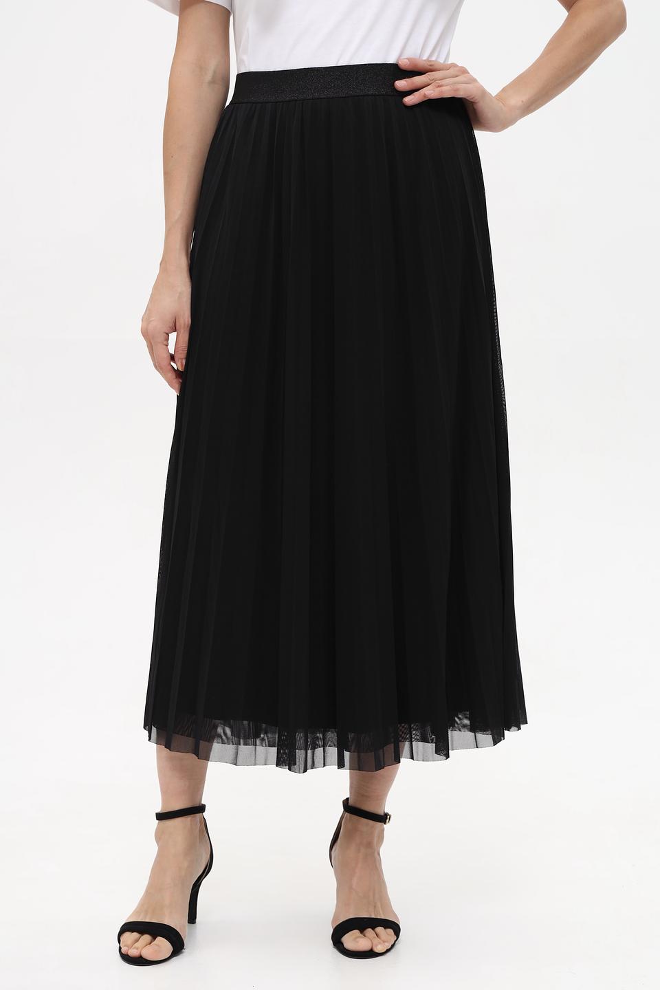 Юбка Oui плиссированная чёрная