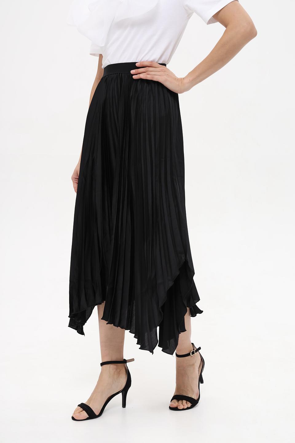 Юбка плиссе Oui чёрная
