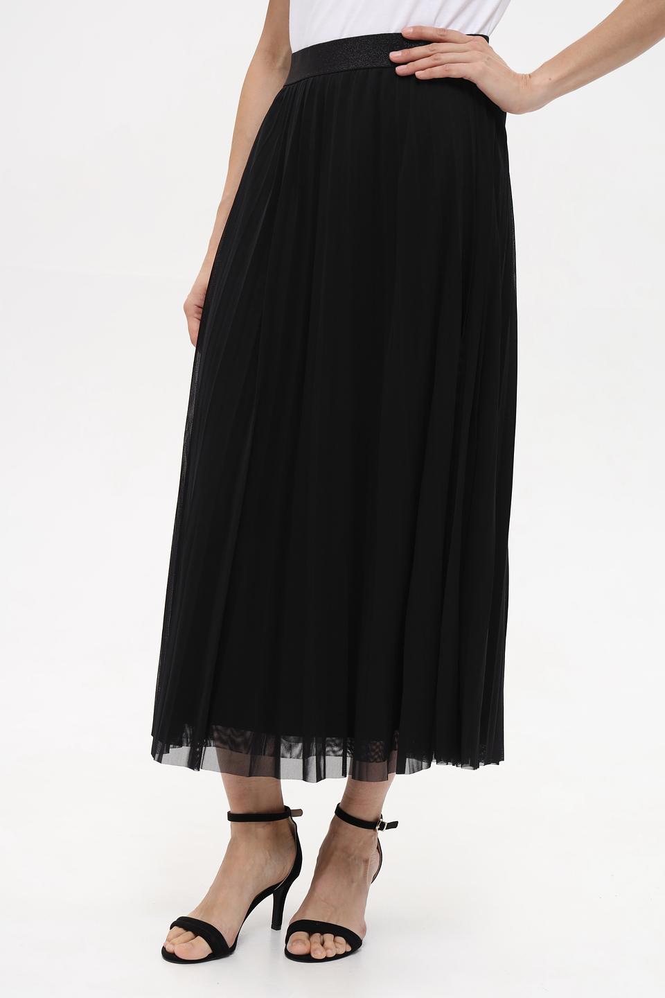 Юбка Oui плиссированная чёрная