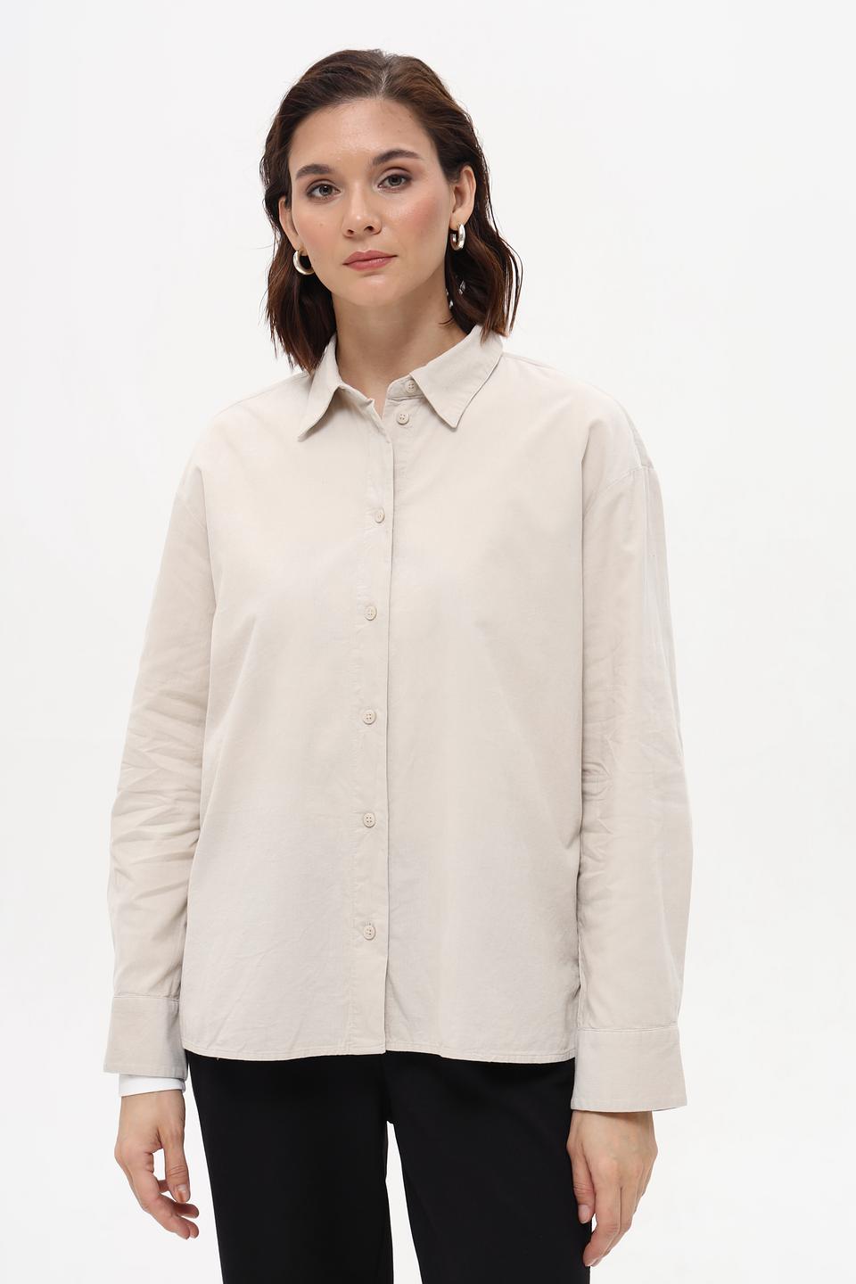 Рубашка Tom Tailor бежевая