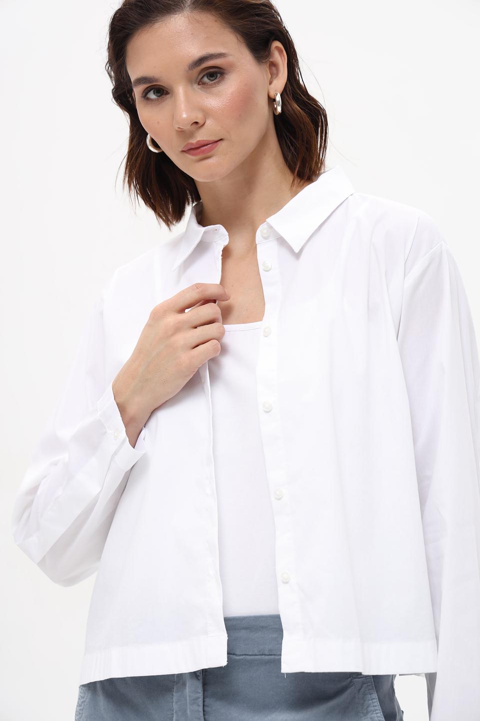 Блуза Tom Tailor denim белая