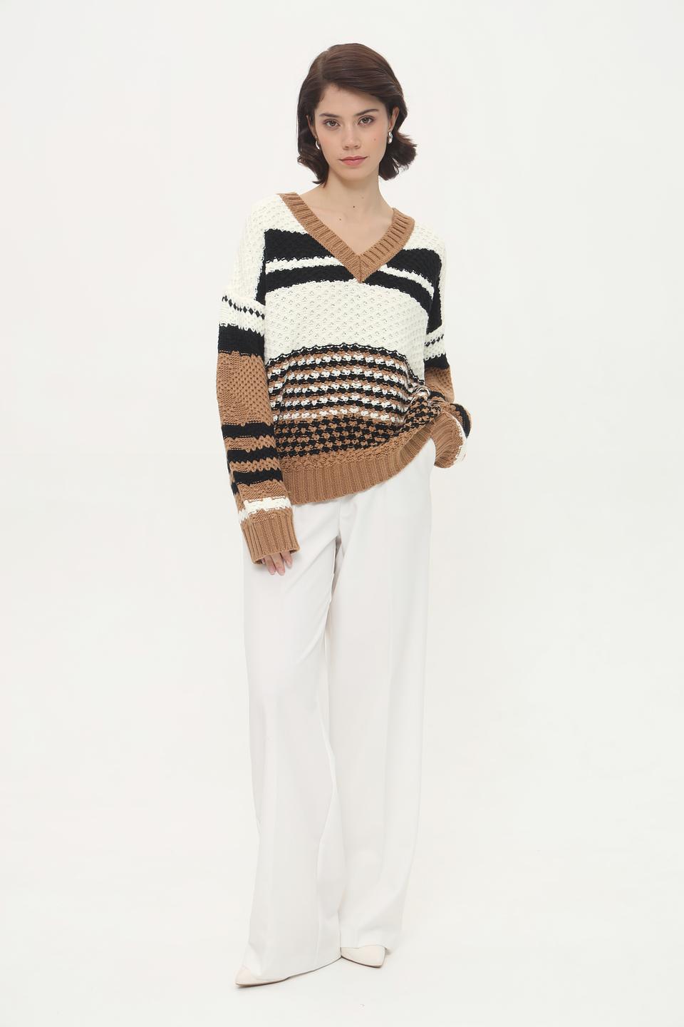 Пуловер Broadway в полоску