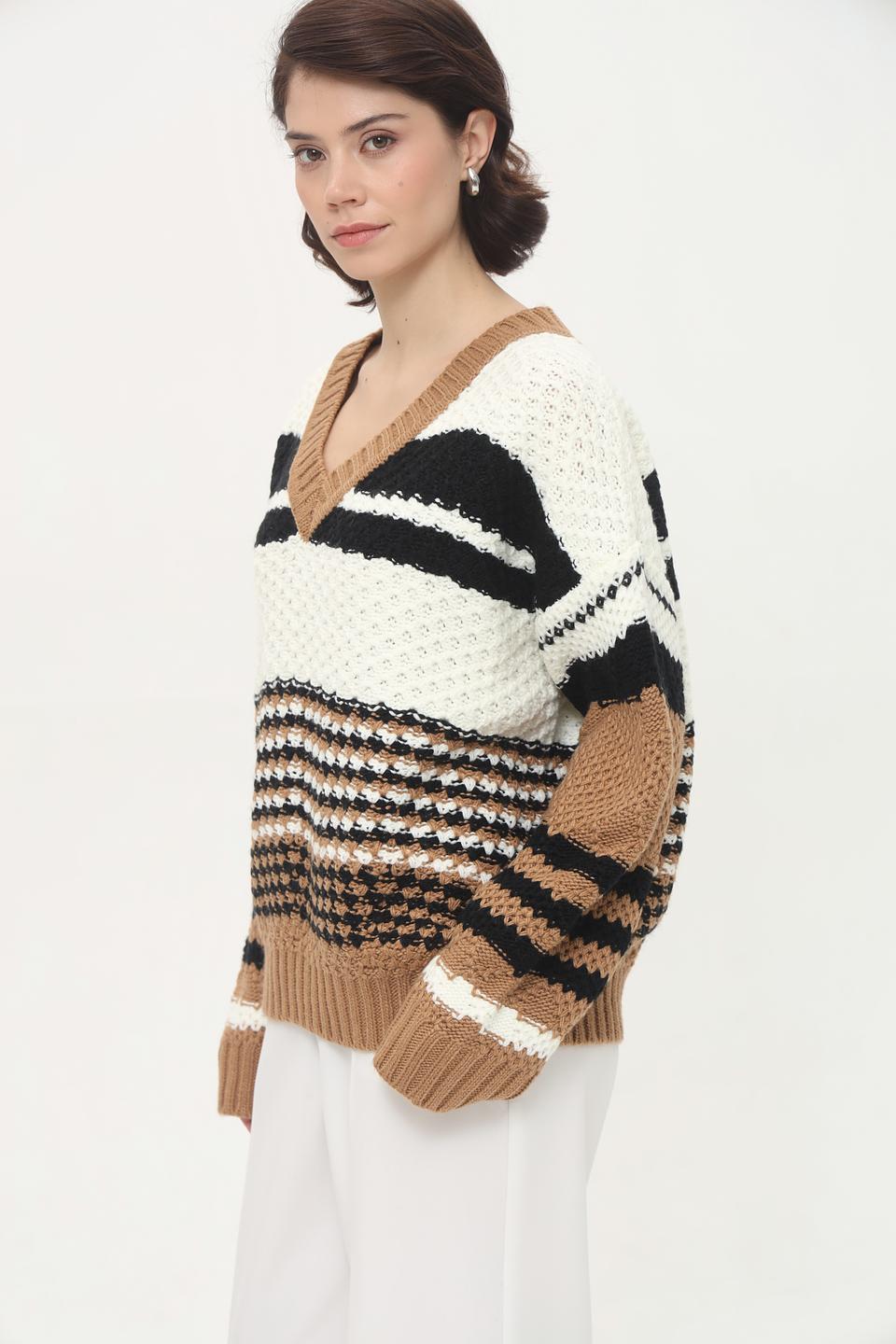 Пуловер Broadway в полоску