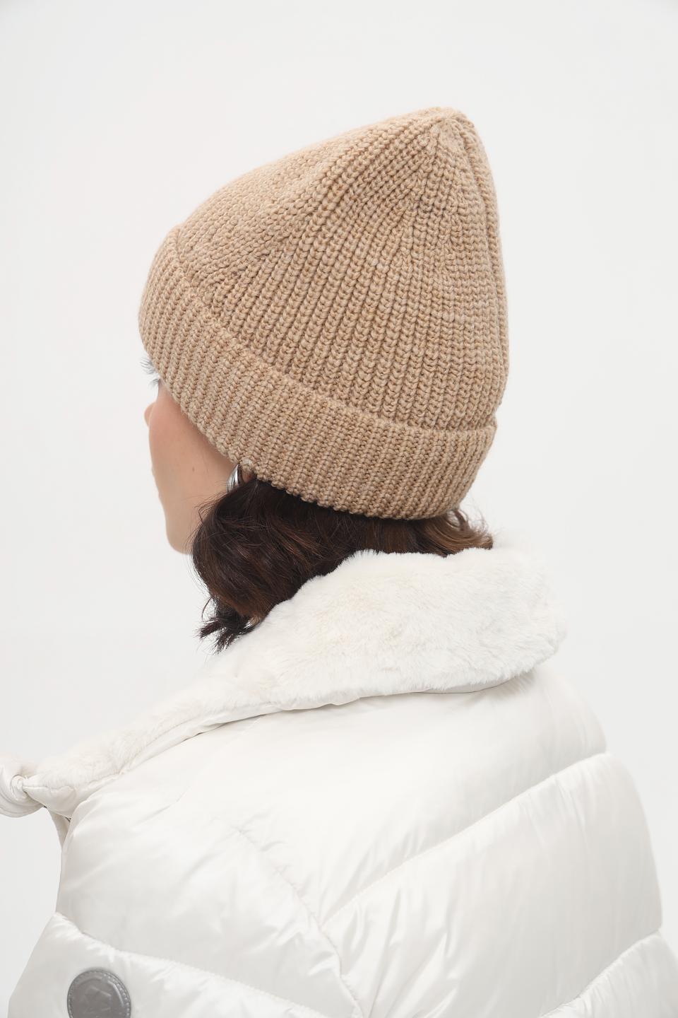 Шапка Seeberger бежевая