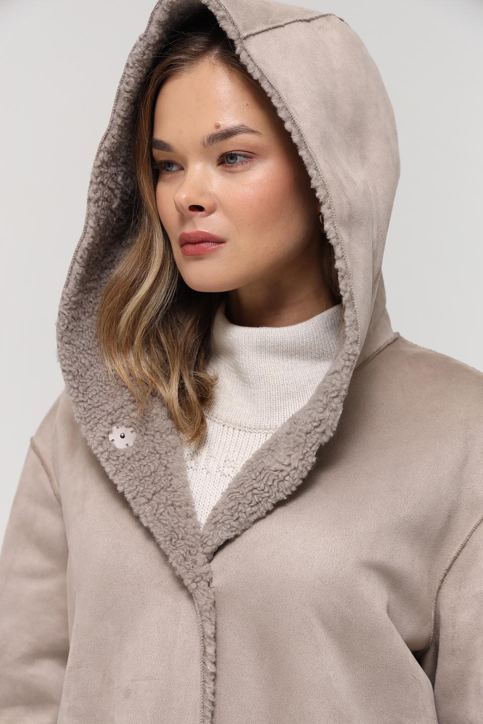 Пальто White Label с мехом