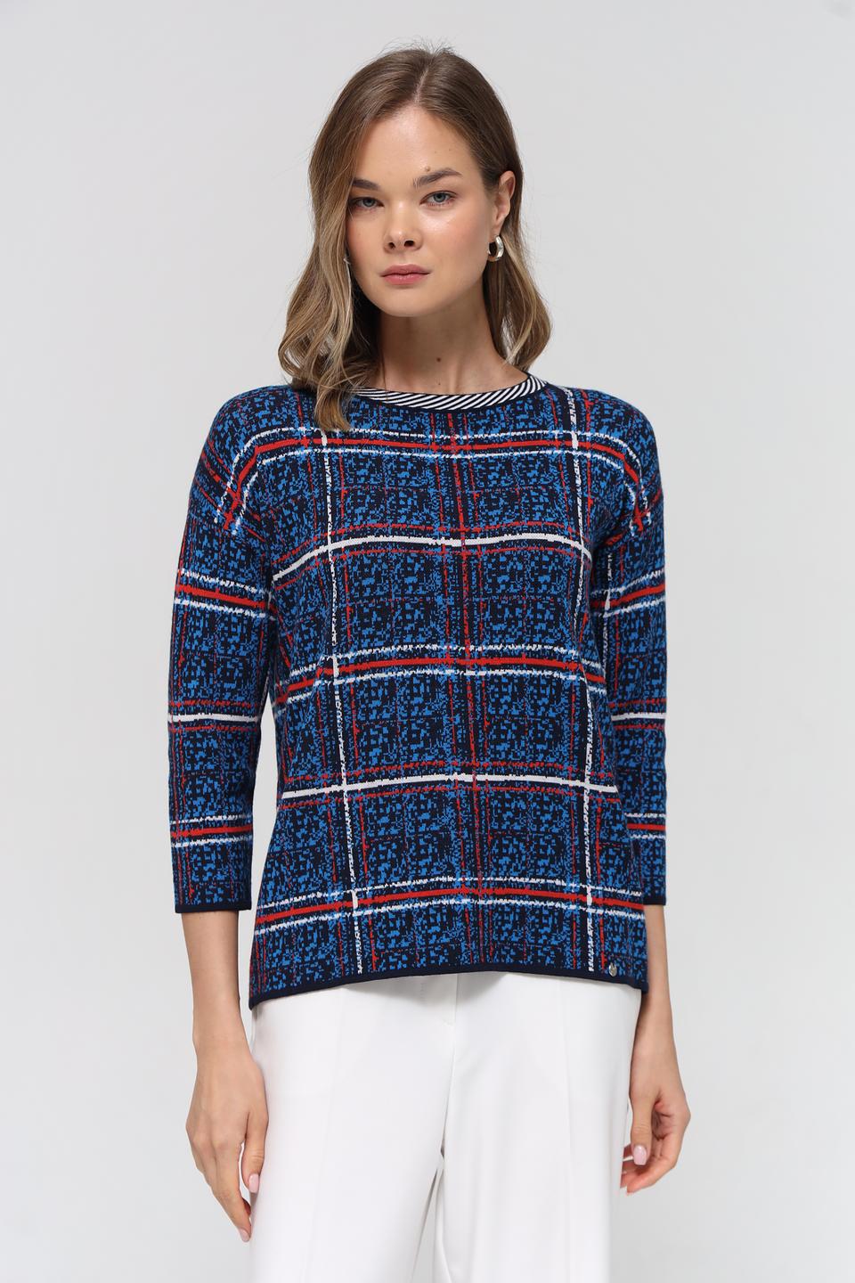 Пуловер Gollehaug в клетку