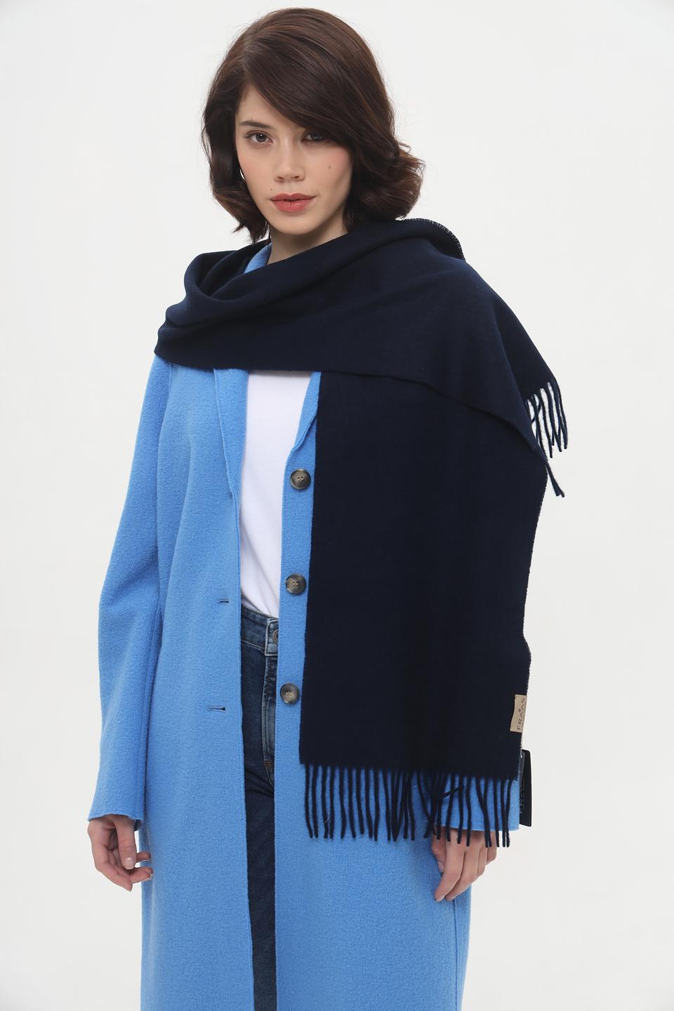 Шарф Fraas двухцветный с бахромой