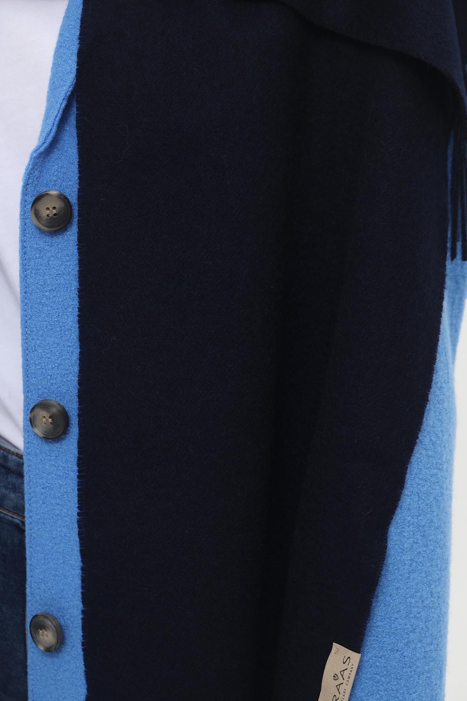 Шарф Fraas двухцветный с бахромой