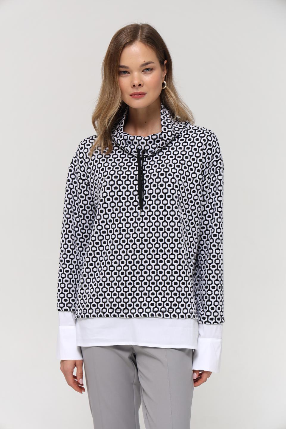 Пуловер Frank Walder с принтом