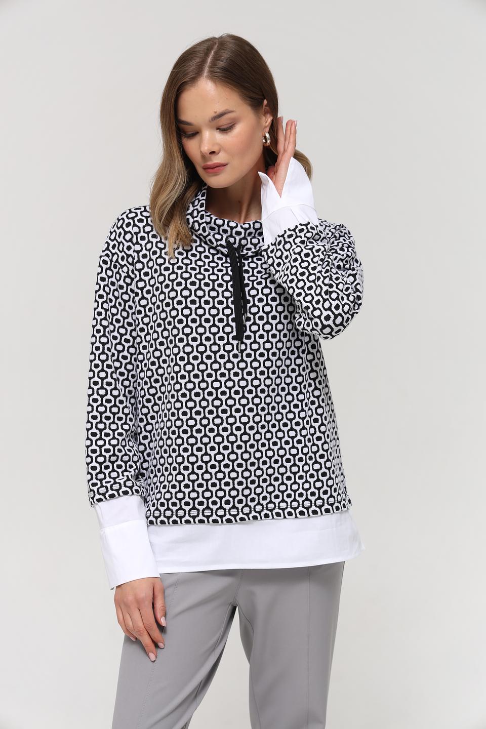 Пуловер Frank Walder с принтом