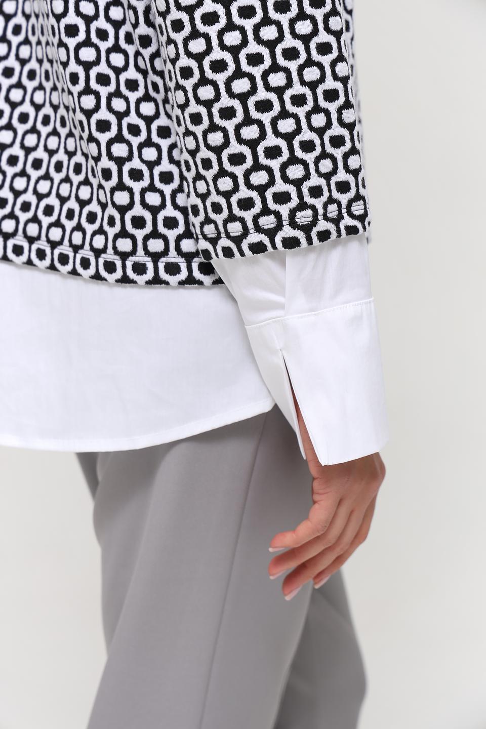 Пуловер Frank Walder с принтом