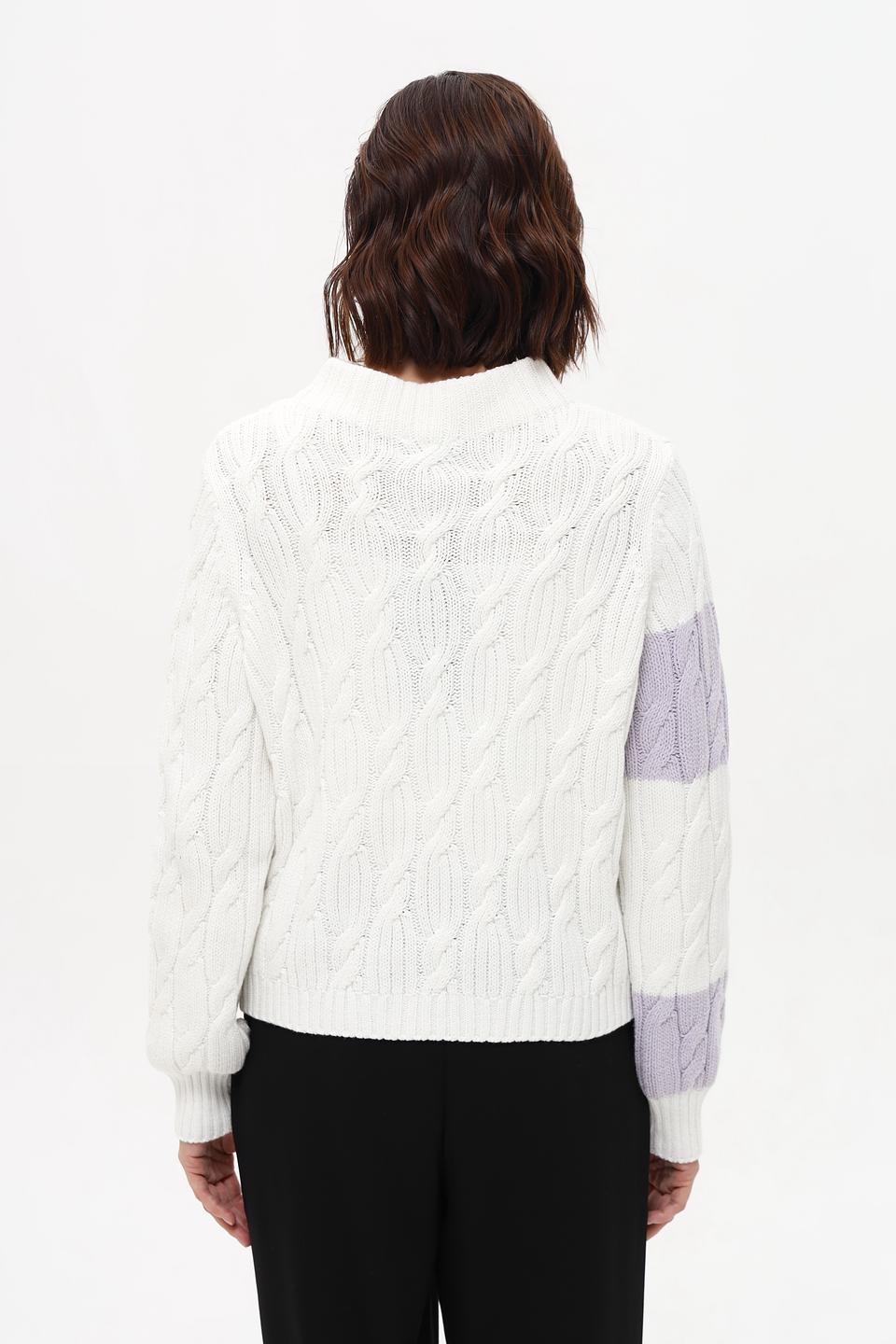 Пуловер Monari с косами и полосками