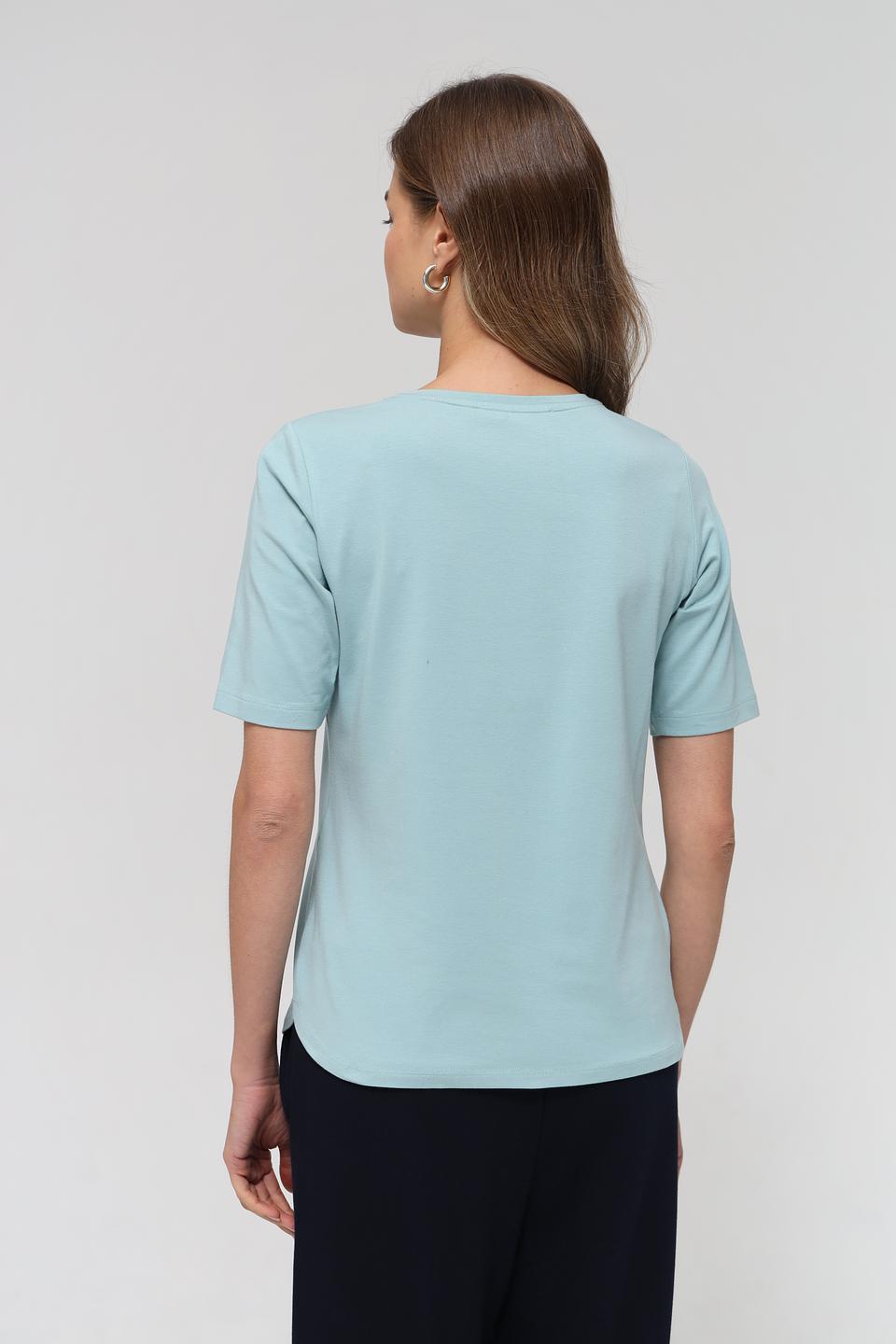 Футболка Lecomte с логотипом мятная