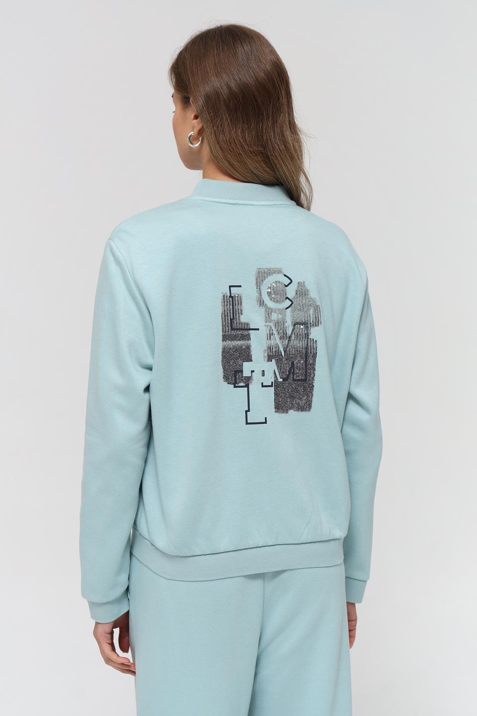 Жакет Lecomte мятный с вышивкой